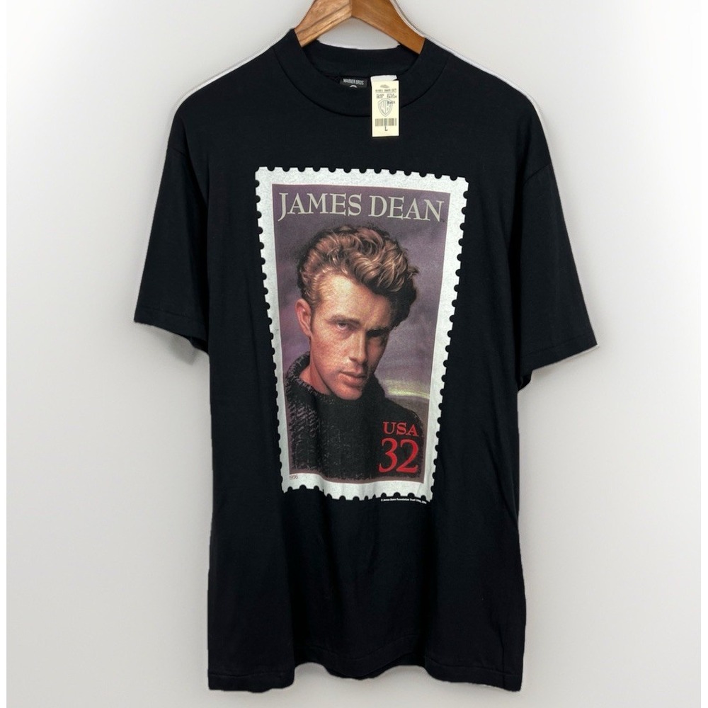 Deadstock 1996 James Dean USPS Postage Stamp Vintage T-Shirt NOS Single Stitch